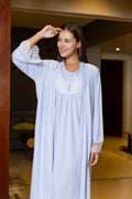 Maternity Set 2Pcs gown and robe blue big size available 17504
