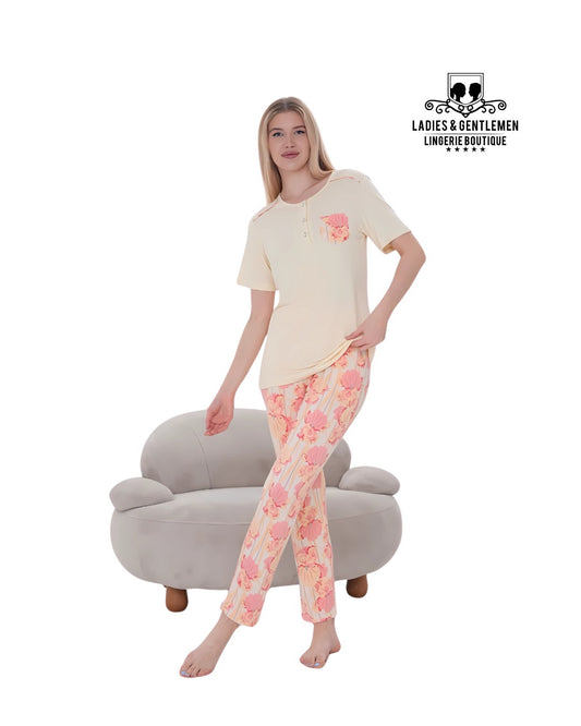 Summer Pajama women cotton 1401