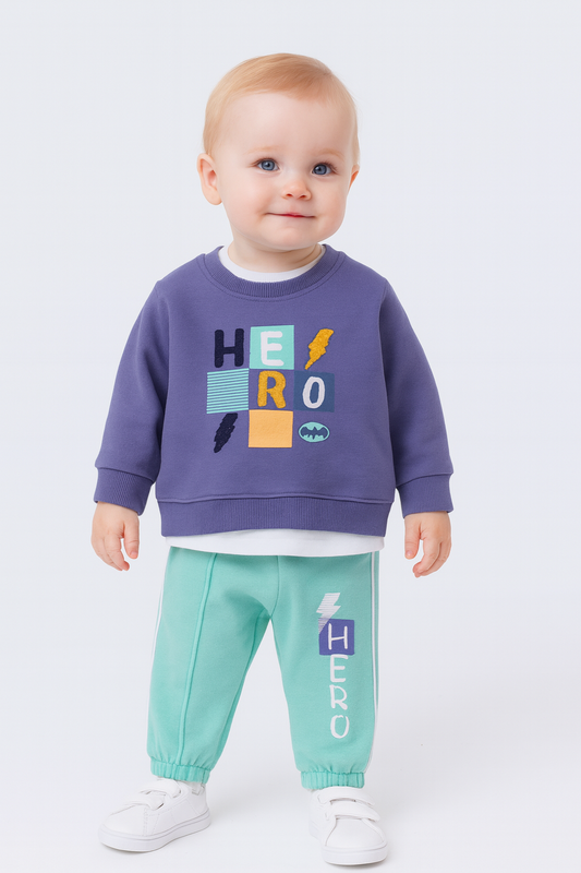 Winter pajama boy 12_36  Month Lined cotton