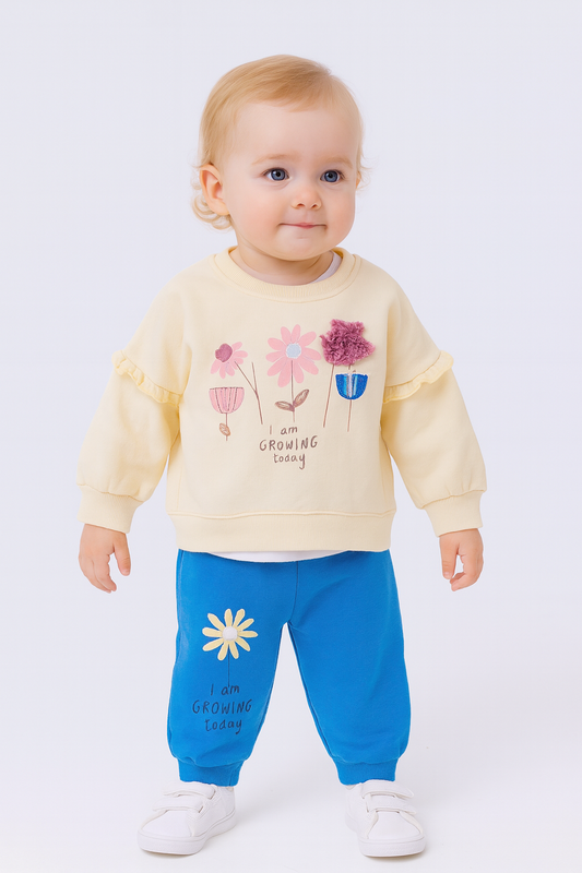 Winter pajama girl 6-12 Month  Lined cotton