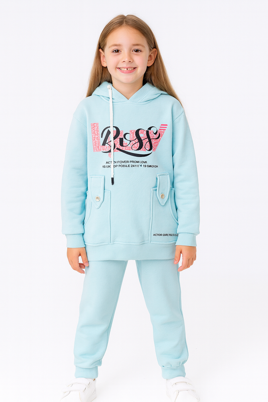 Winter pajama girl 7-10 years Lined cotton