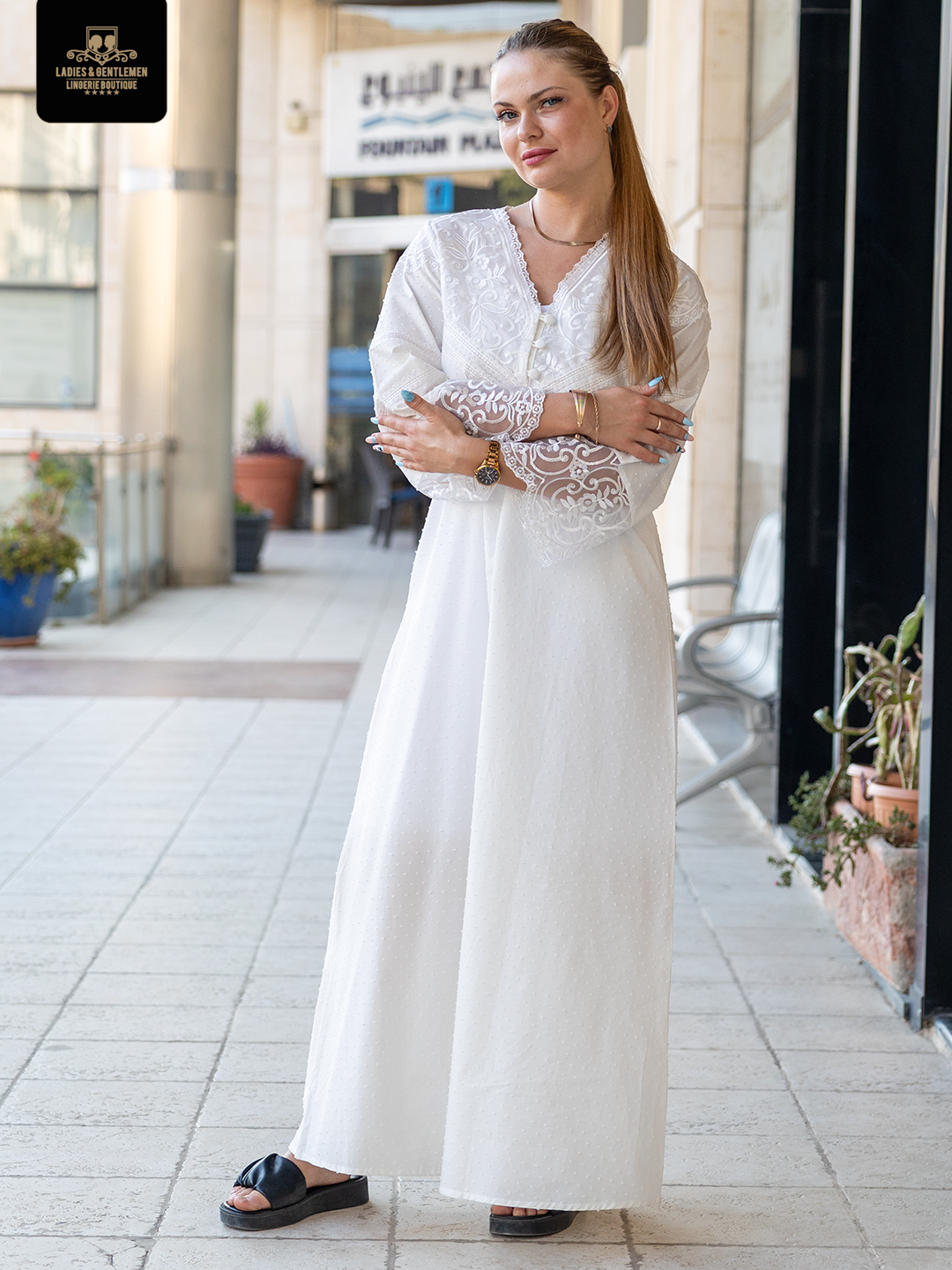 Maternity gown cotton 2 color available Cb116 by coco box