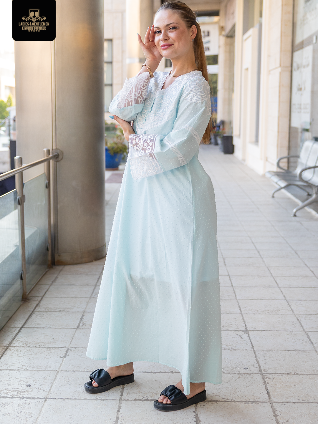 Maternity gown cotton 2 color available Cb116 by coco box