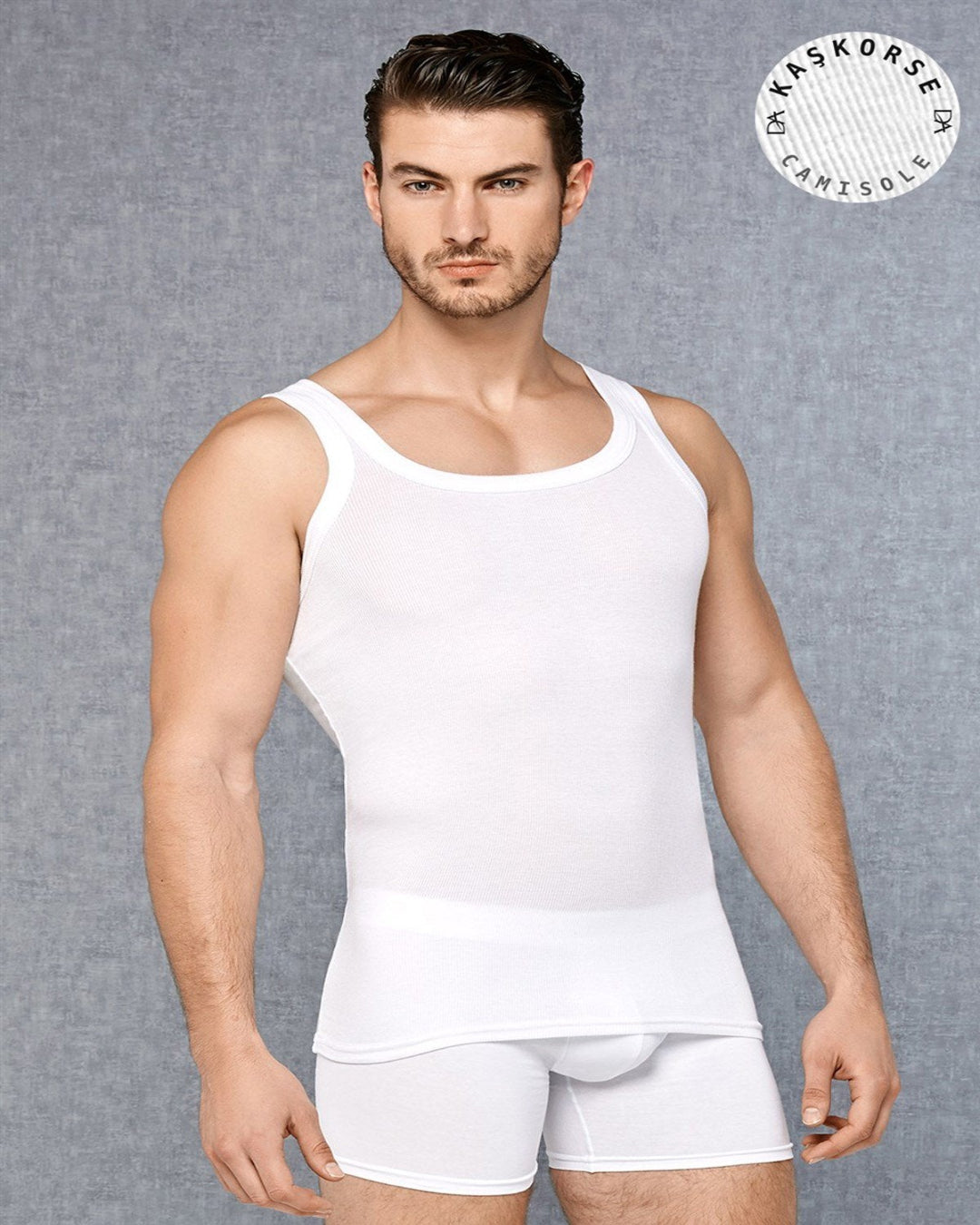 Doreanse 2045 Men's Camisole Micro Modal Square Neck Tank Top available 3 color