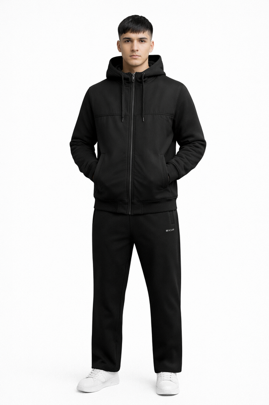Winter thick Tracksuit MenWaterproof and Cotton Removable Hat 01361