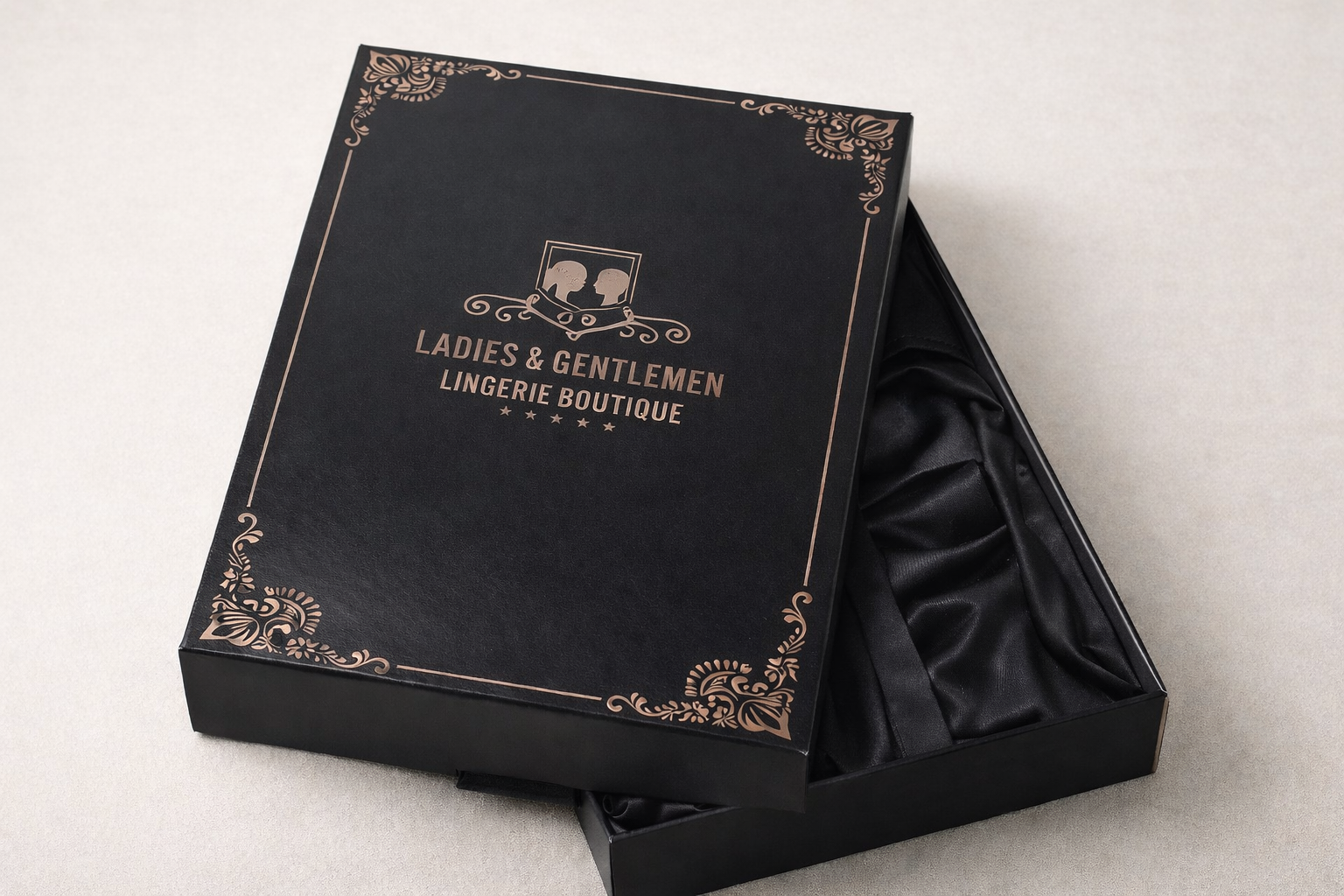 Groom set satin 5 pcs Black