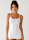 Women’s White Thin Strap Athlete undershirt 100% cotton , high Quality