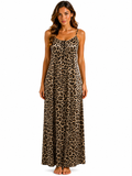 Long Dress lingerie silk satin Tiger L301