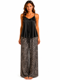 Women Pajama silk satin Tiger L158