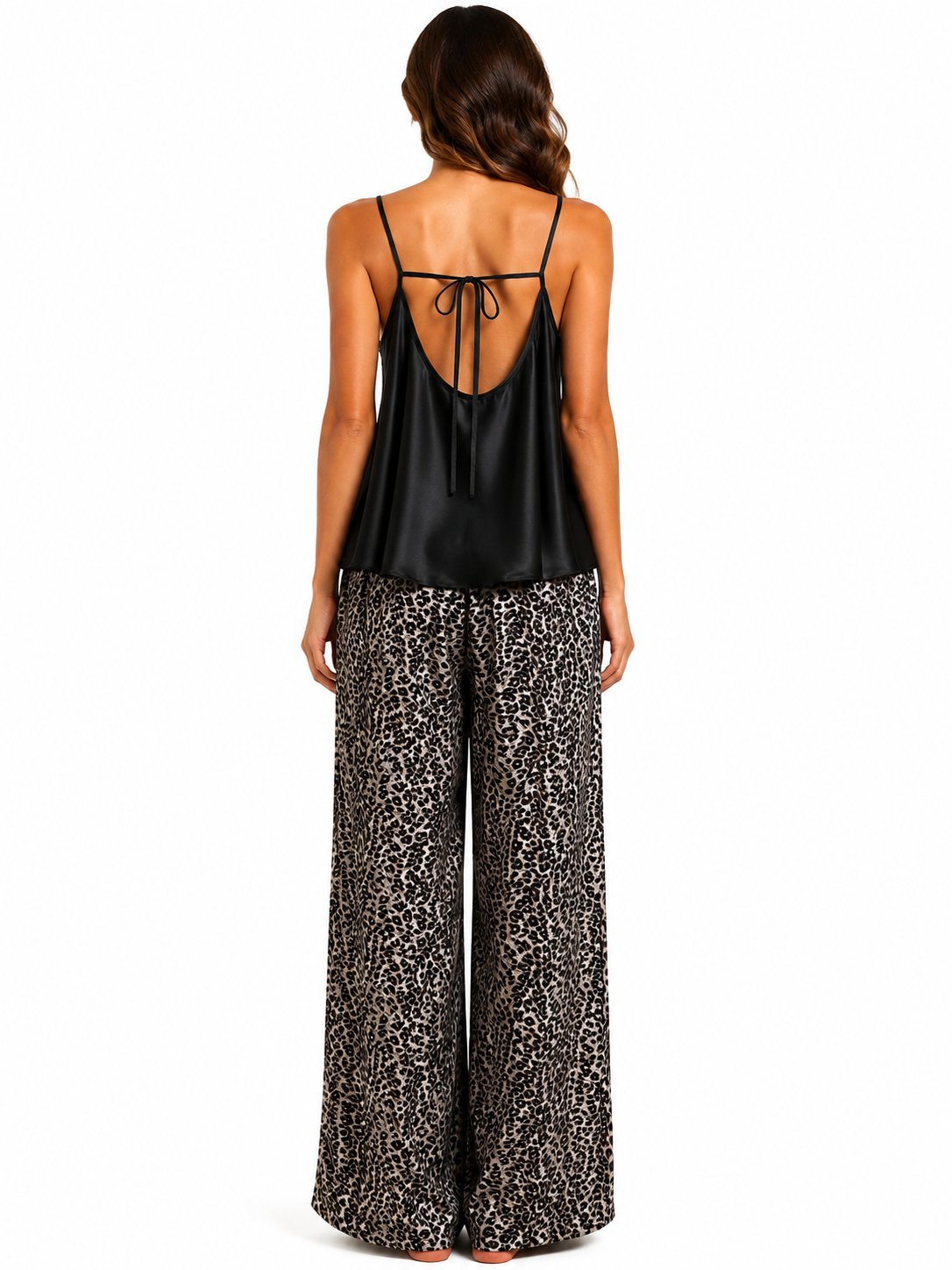 Women Pajama silk satin Tiger L158