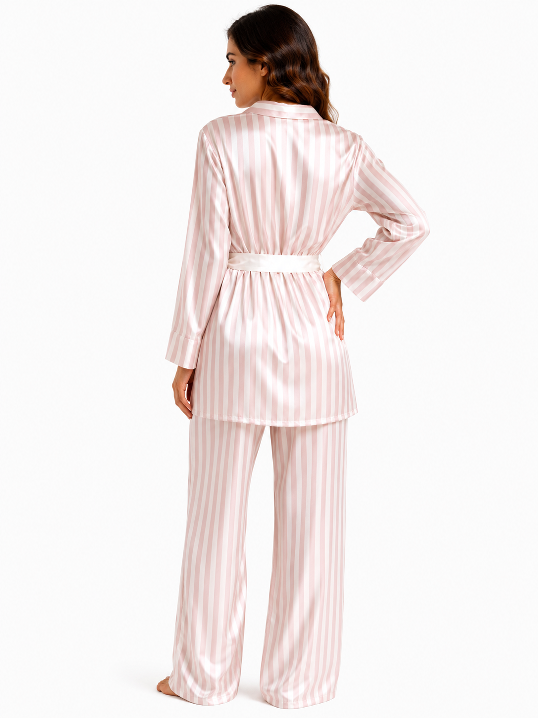 Women's 3-piece Silk Satin luxury pajamas L202