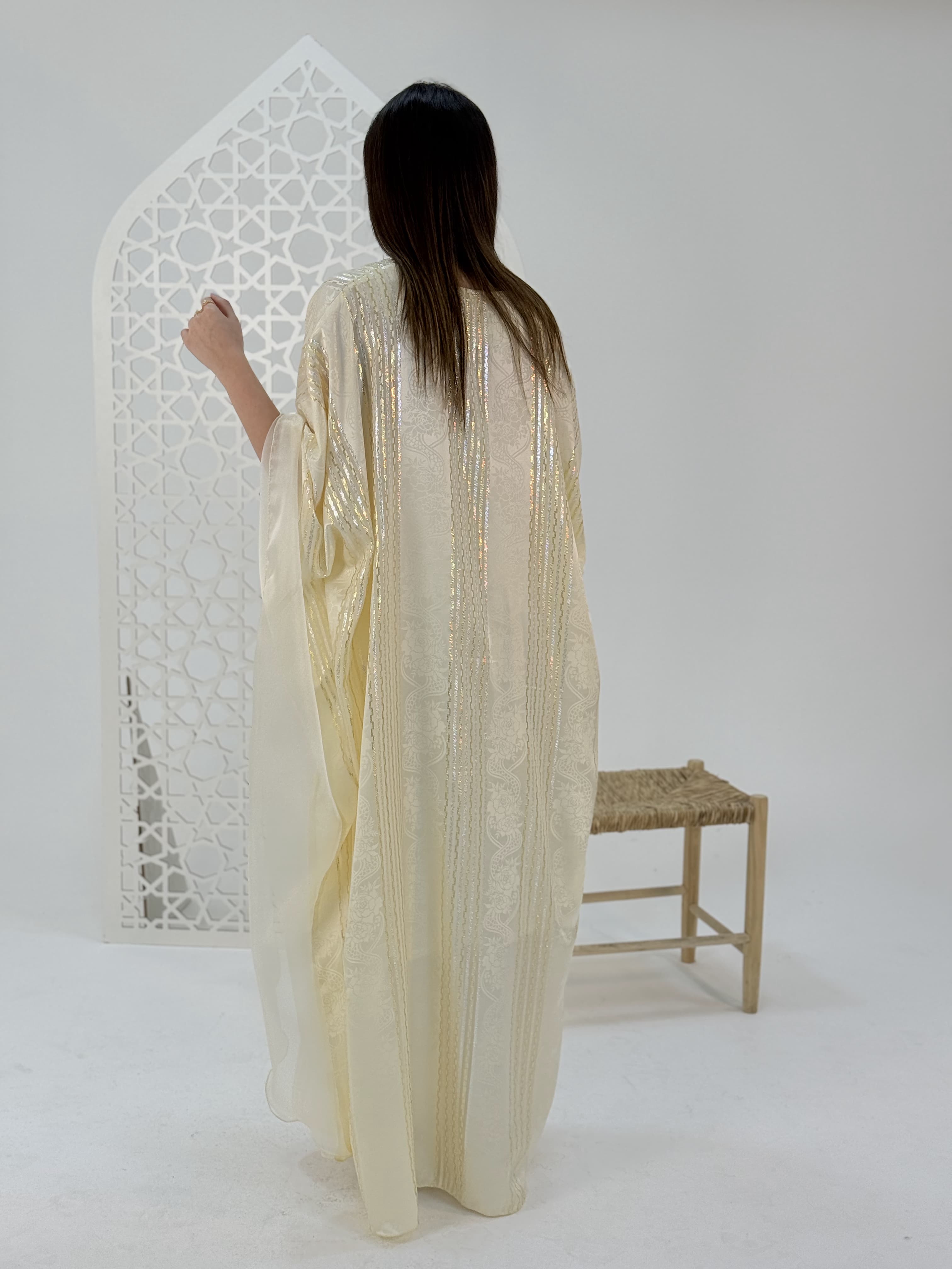 Hand Made Luxury dress silk satin by Sania Ivory