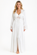 Bridal set 2 pieces satin&lace with cup 138