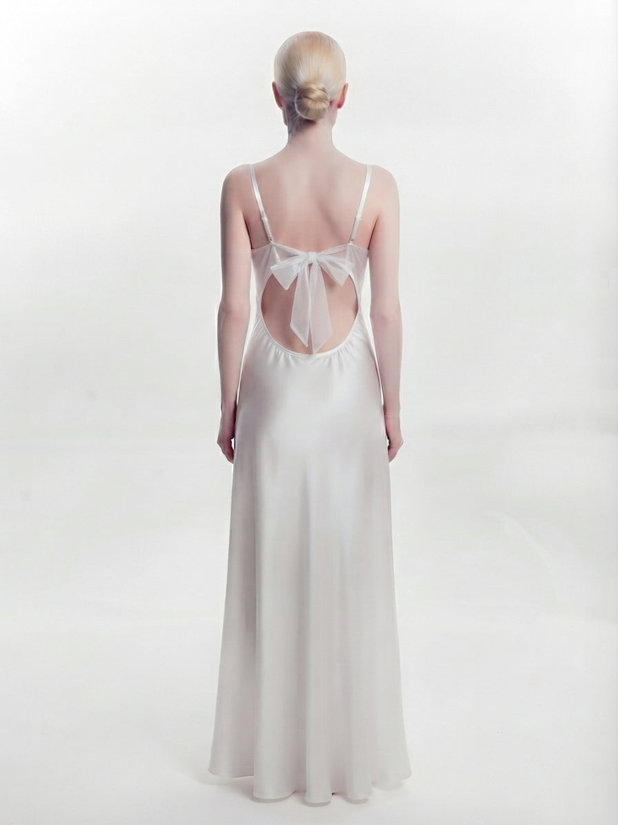 Bridal set 2 pieces satin&lace  118