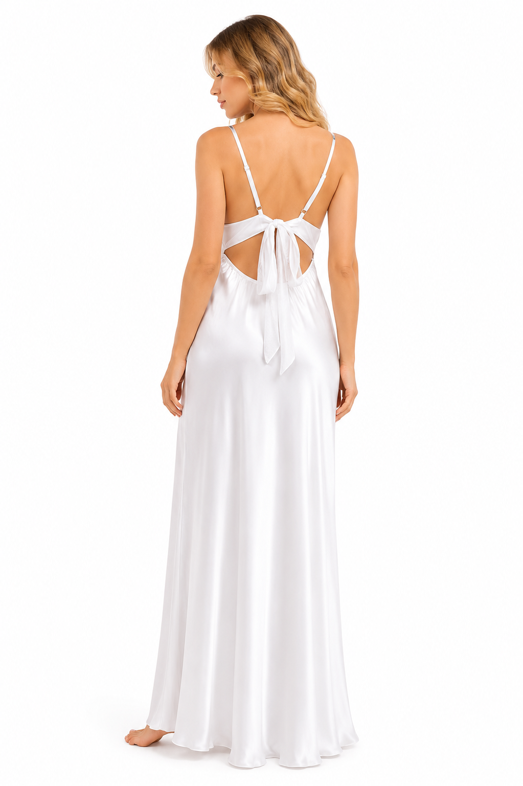 Bridal set 2 pieces satin&lace 112