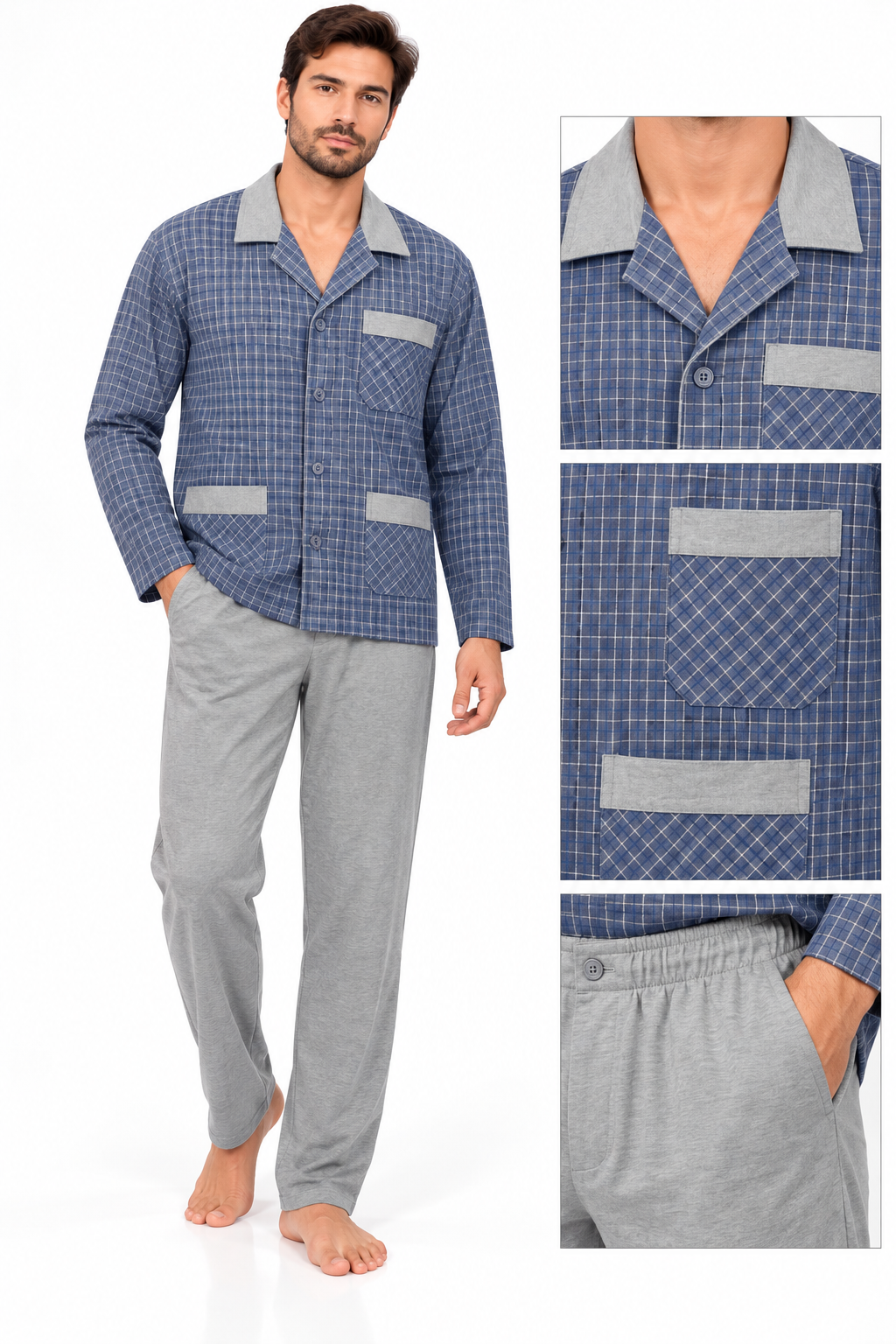 Classic Pajama men -Grey  Sy99