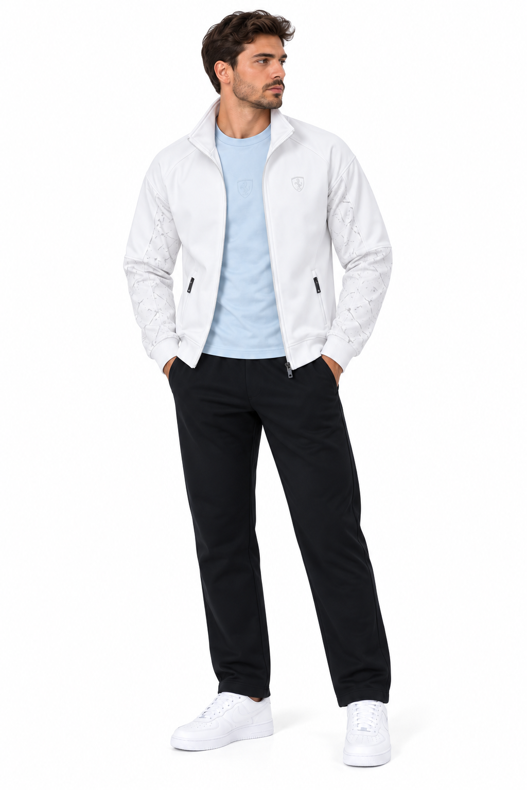 Tracksuits For Men 3pcs Ferrari design available 2 Colors G4819
