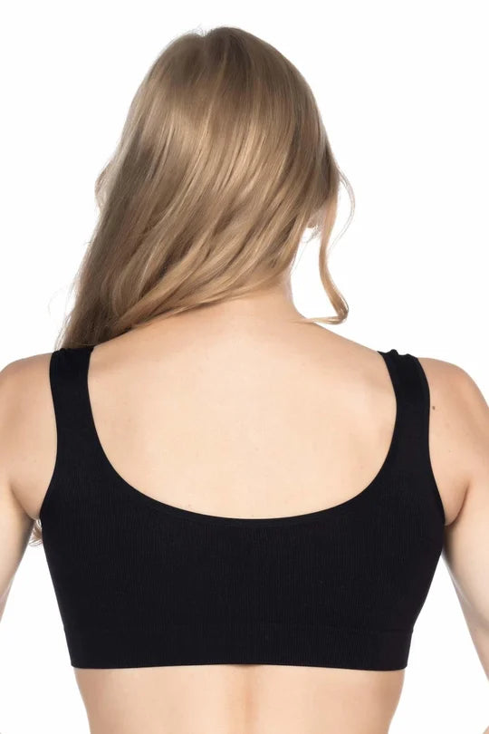 Soft Seamless  Thick Strap Sport bra  MI Emay 4005