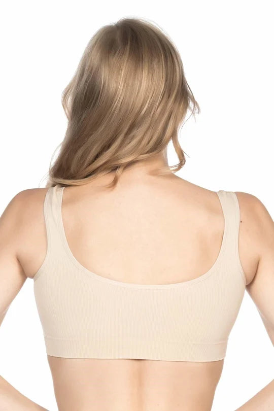 Soft Seamless  Thick Strap Sport bra  MI Emay 4005