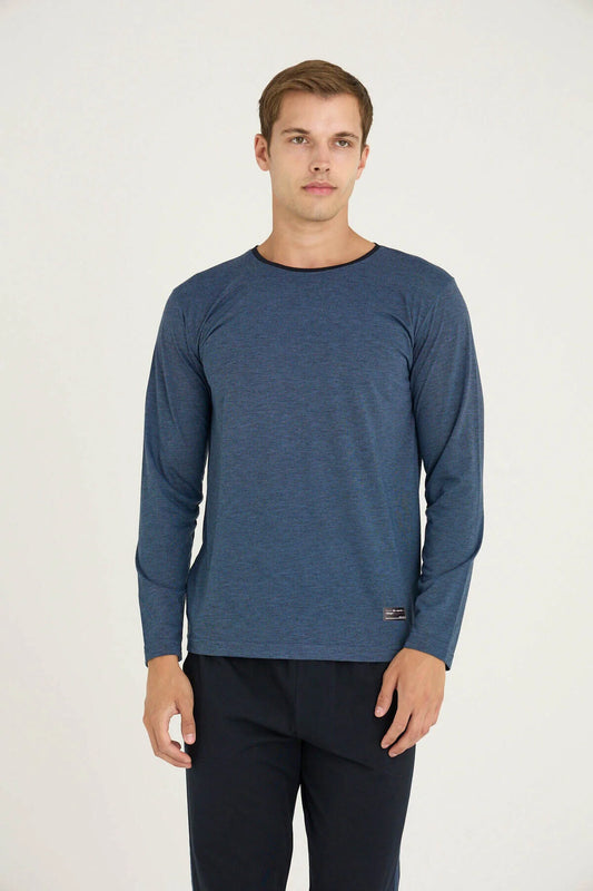 Pajama men Soft autumn made in Turkey - navy 9212