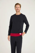 Pajama men Medium Thick made in Turkey - Navy  100% cotton 6011