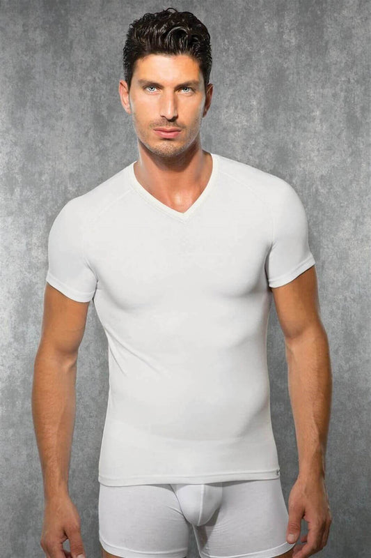 Doreanse  Men's Viloft Thermal V-Neck Underwear T-shirt