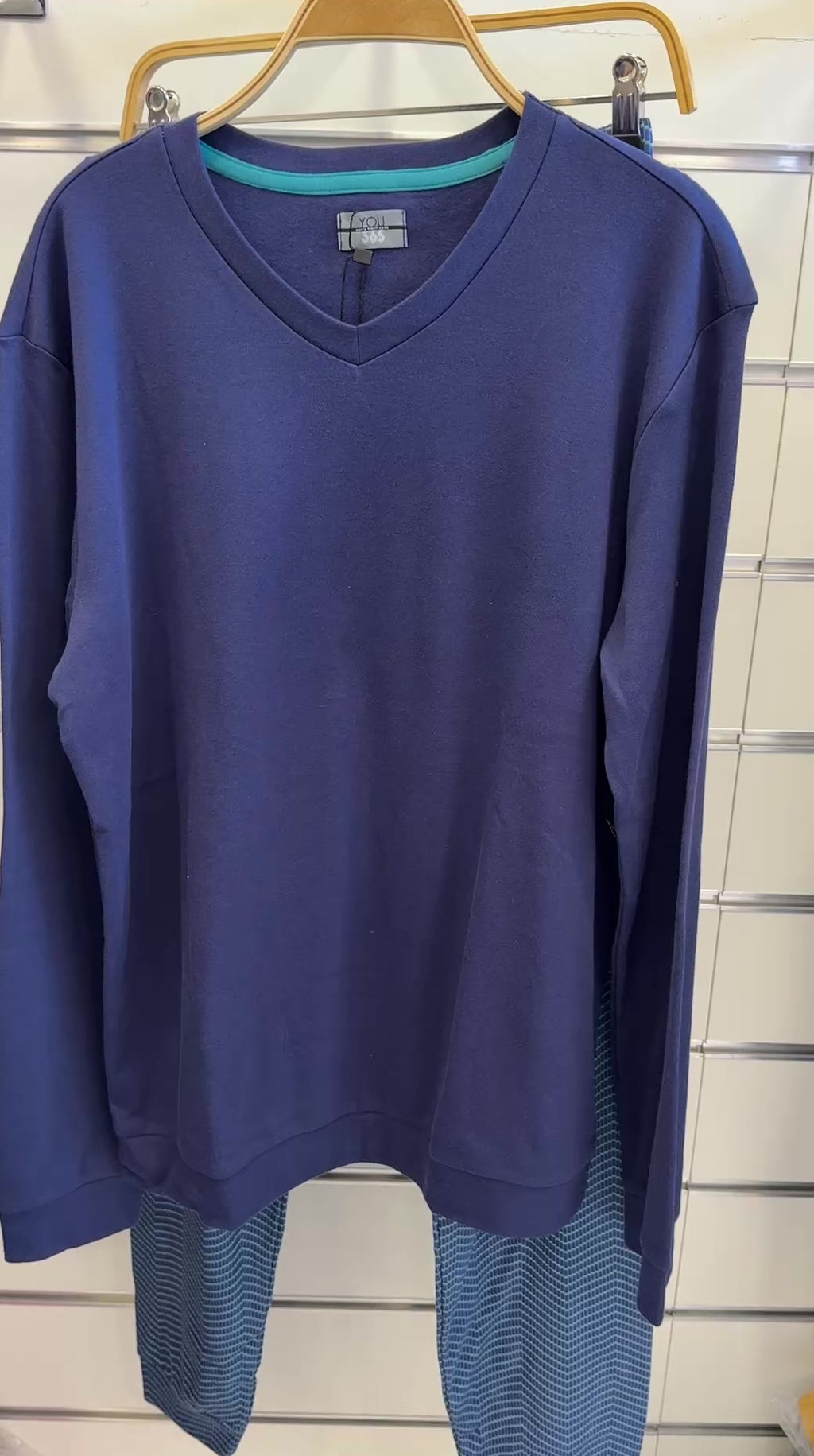 Winter Men’s Pajama Set Italian Premium Cotton  – Medium Thick Available in gray and navy L892267