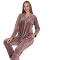 بيجامة نسائية مخمل تركي 2XL