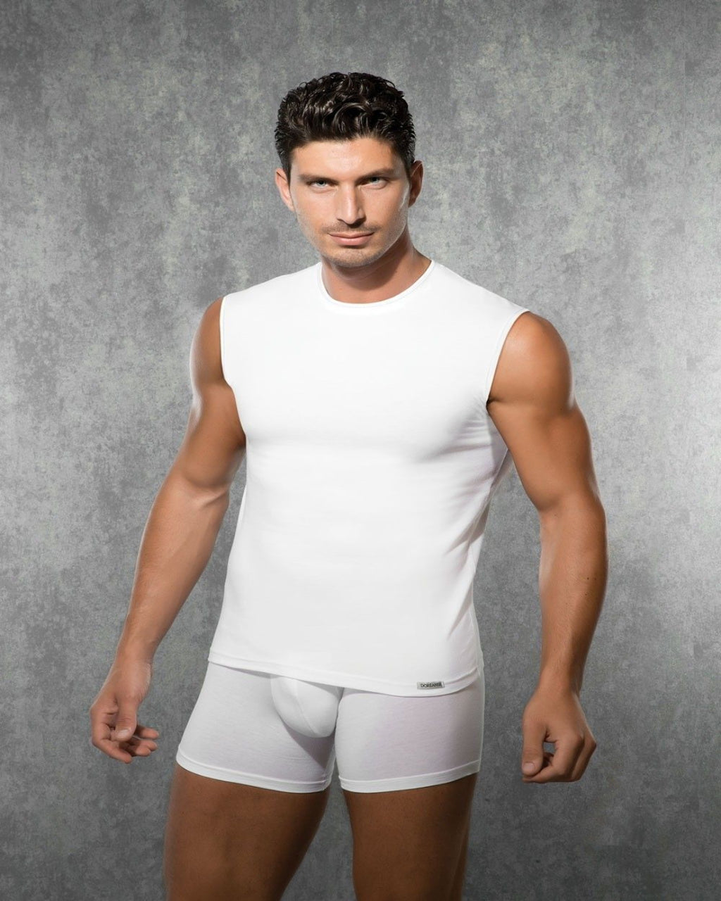 DOREANSE Classic Tank Top Muscle Tank White 2235 