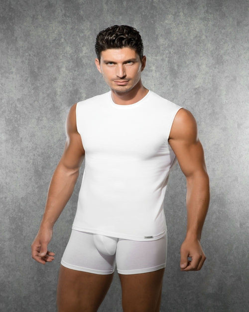 DOREANSE Classic Tank Top Muscle Tank White 2235 