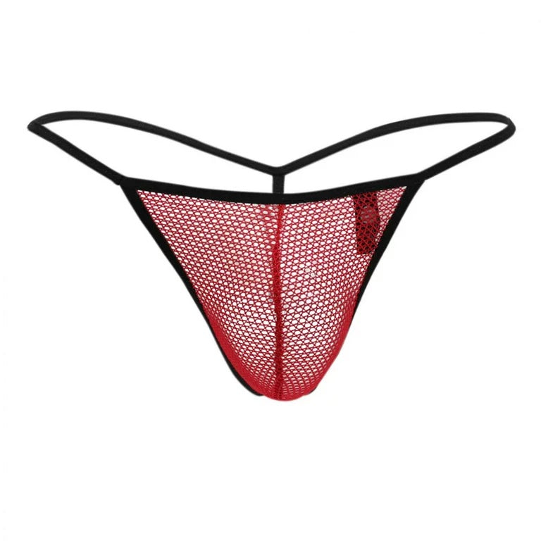 Doreanse 1306-BLU - RED Mesh G-String Thong